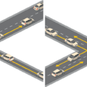 Graphic of cars on the road